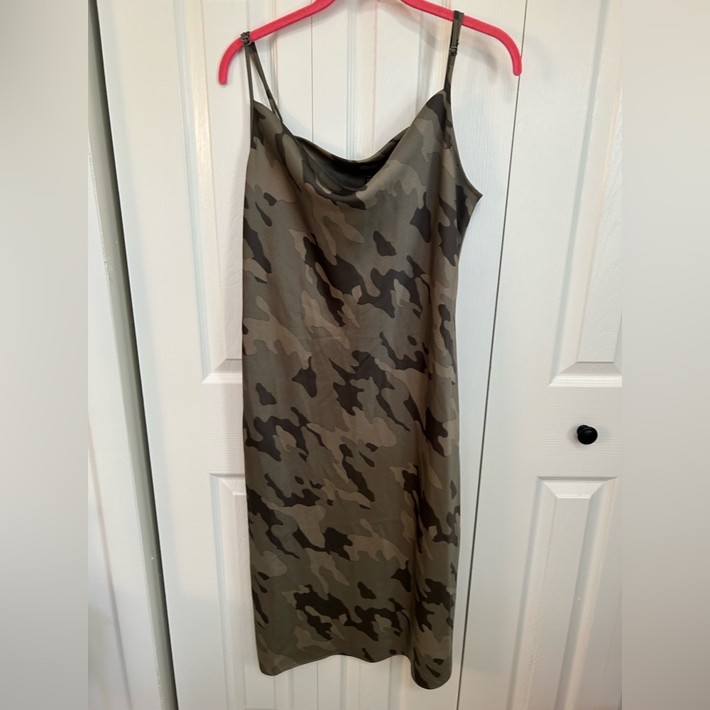 Banana Republic maxi dress with camo print